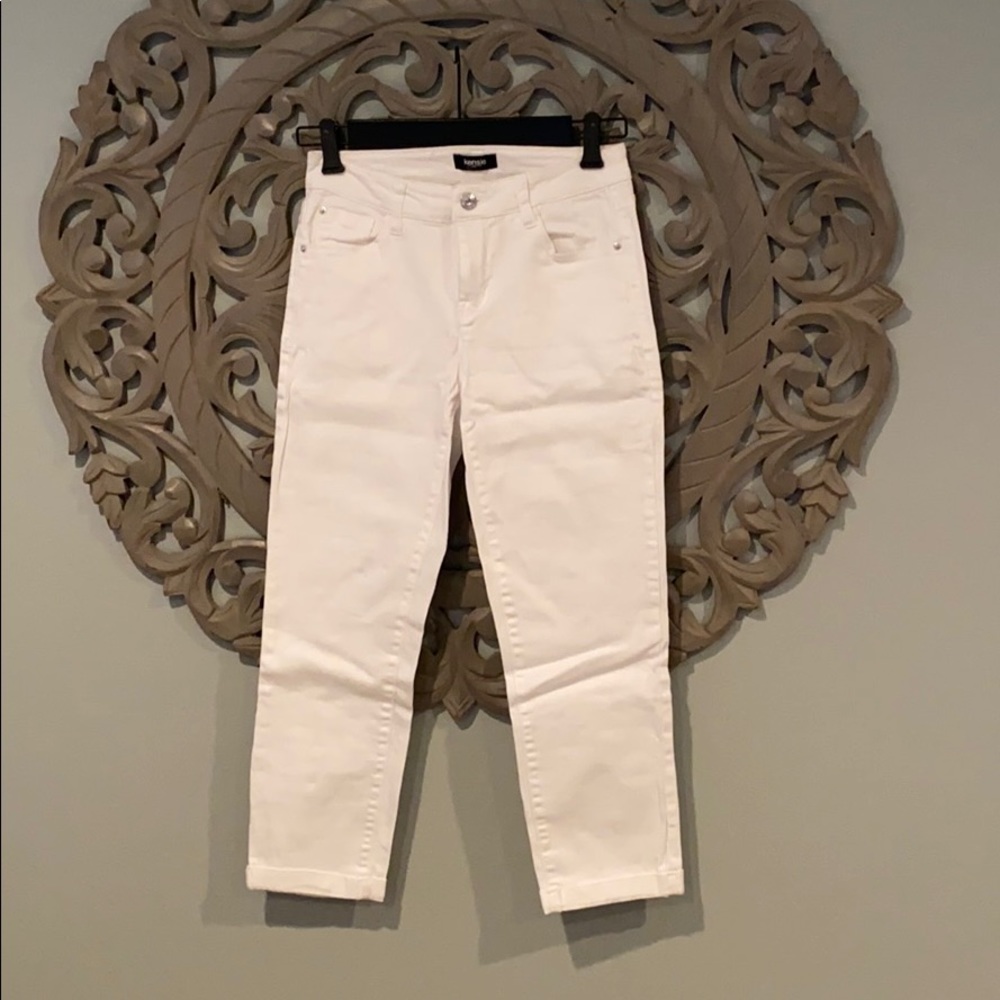 Kenzie Cropped White Jeans Size 2/26